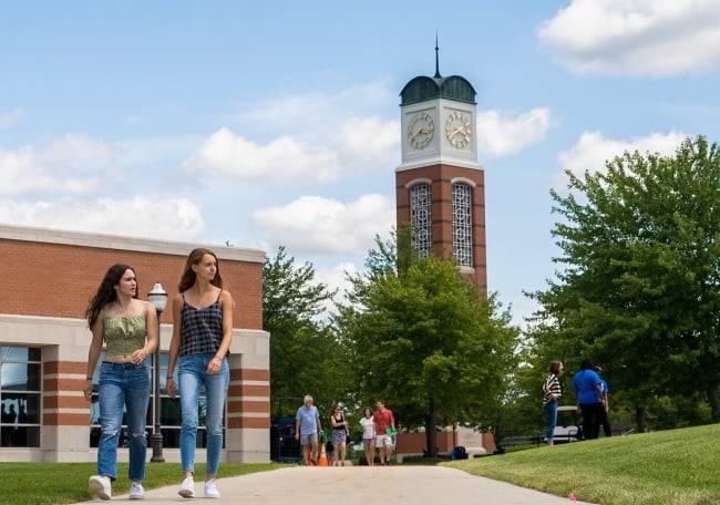 Students on Campus